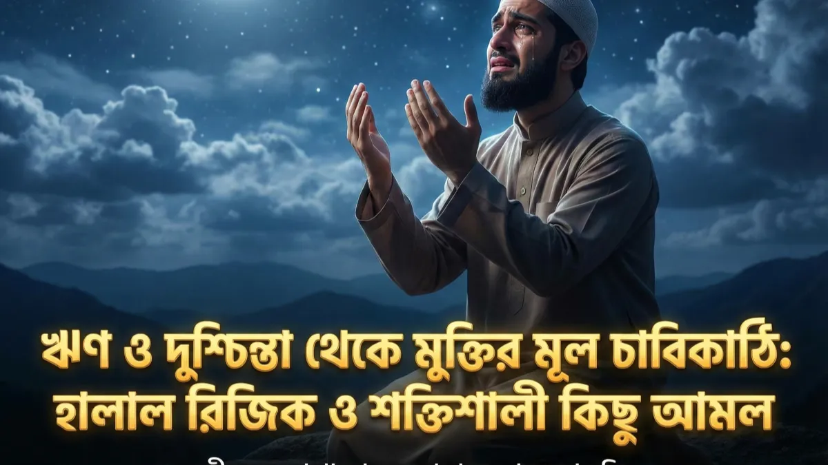 ঋণ ও দুশ্চিন্তা থেকে মুক্তির মূল চাবিকাঠি: হালাল রিজিক ও শক্তিশালী কিছু আমল